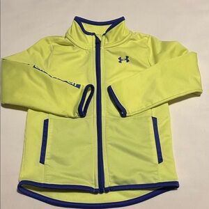 Under Armour Lime Green Jacket with Blue Trim